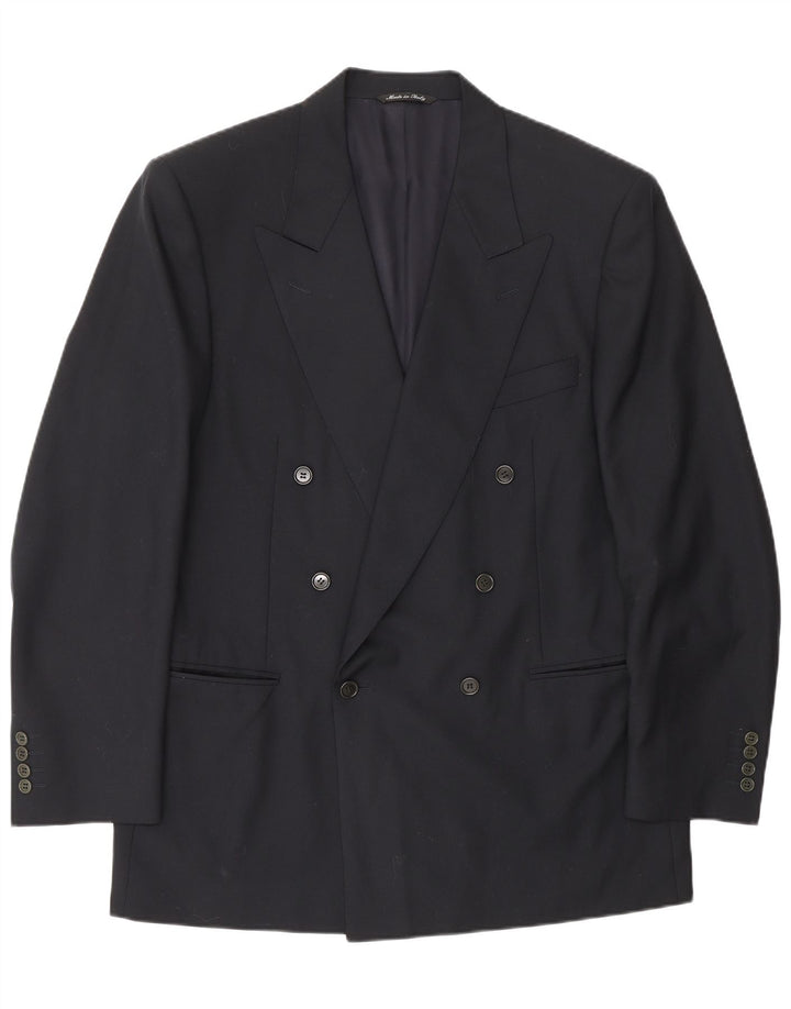 Canali Chaqueta tipo blazer Milano con doble botonadura para hombre IT 50 Grande Azul marino