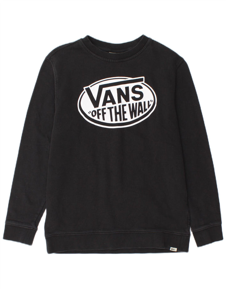 VANS Sudadera gráfica para mujer Jersey UK 44 Grande Algodón negro
