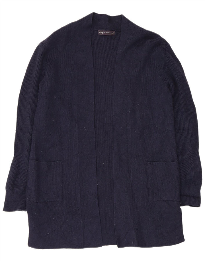 Marks & Spencer - Cárdigan largo para mujer, talla 40, tamaño mediano, azul marino
