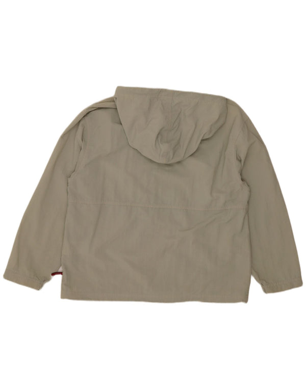 Reebok Chaqueta impermeable con capucha para mujer UK 12 Medium Beige Nylon