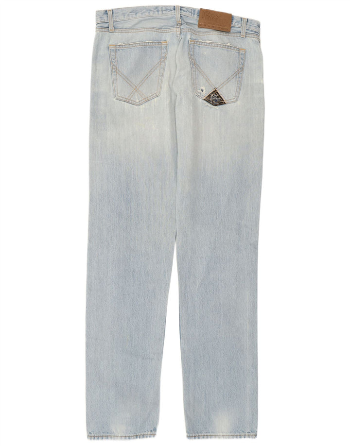 Roy Rogers Vaqueros rectos para hombre W35 L33 Algodón azul
