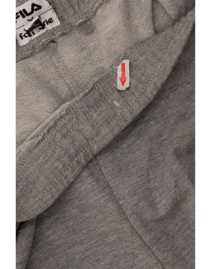 Fila Mens Graphic Sport Shorts Grande Gris Algodón