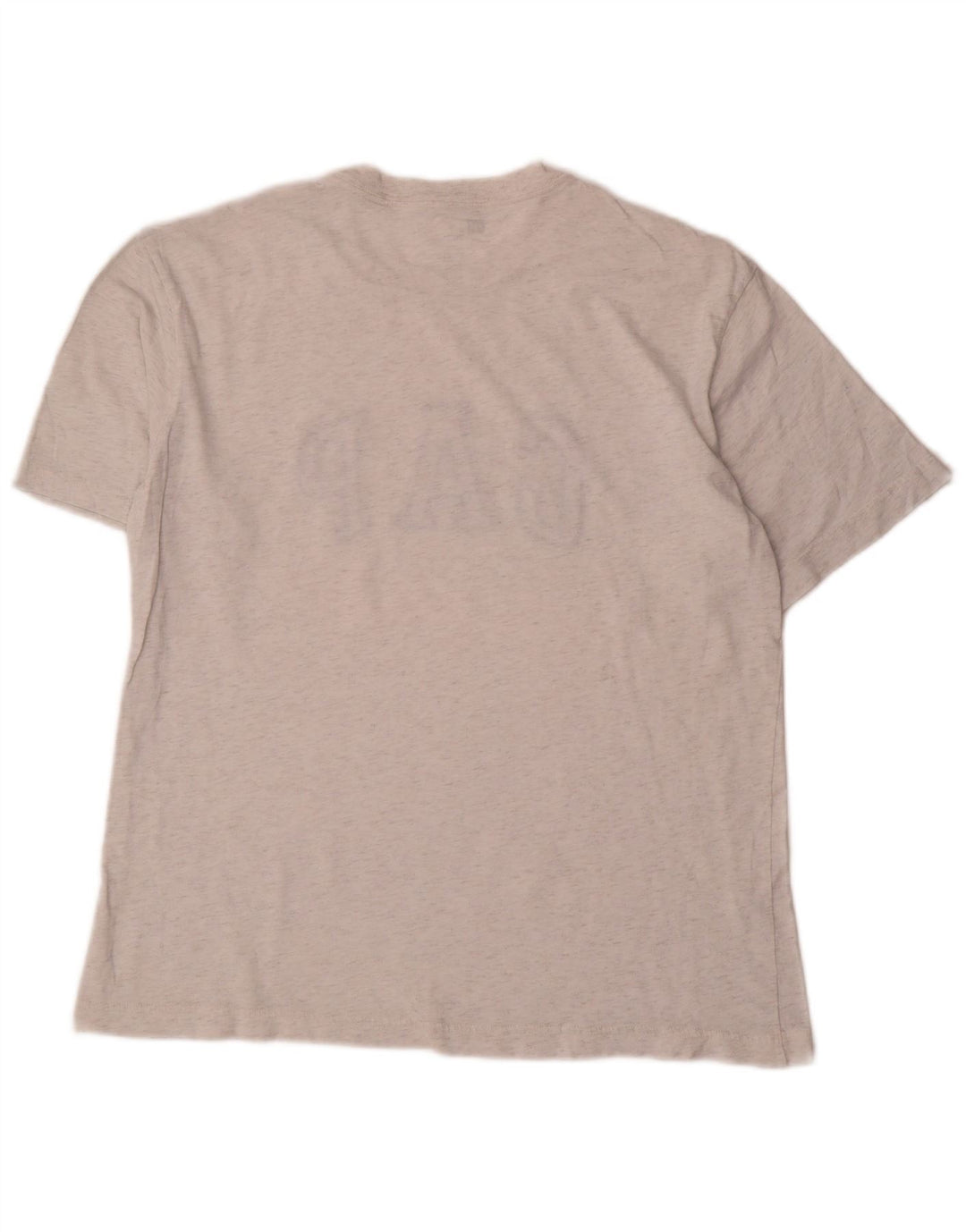 Camiseta gráfica Gap para hombre Top de algodón moteado gris medio