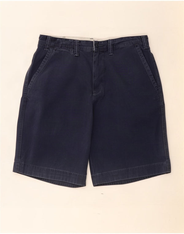 Polo Ralph Lauren Mens Chino Shorts W32 Large Navy Blue Cotton