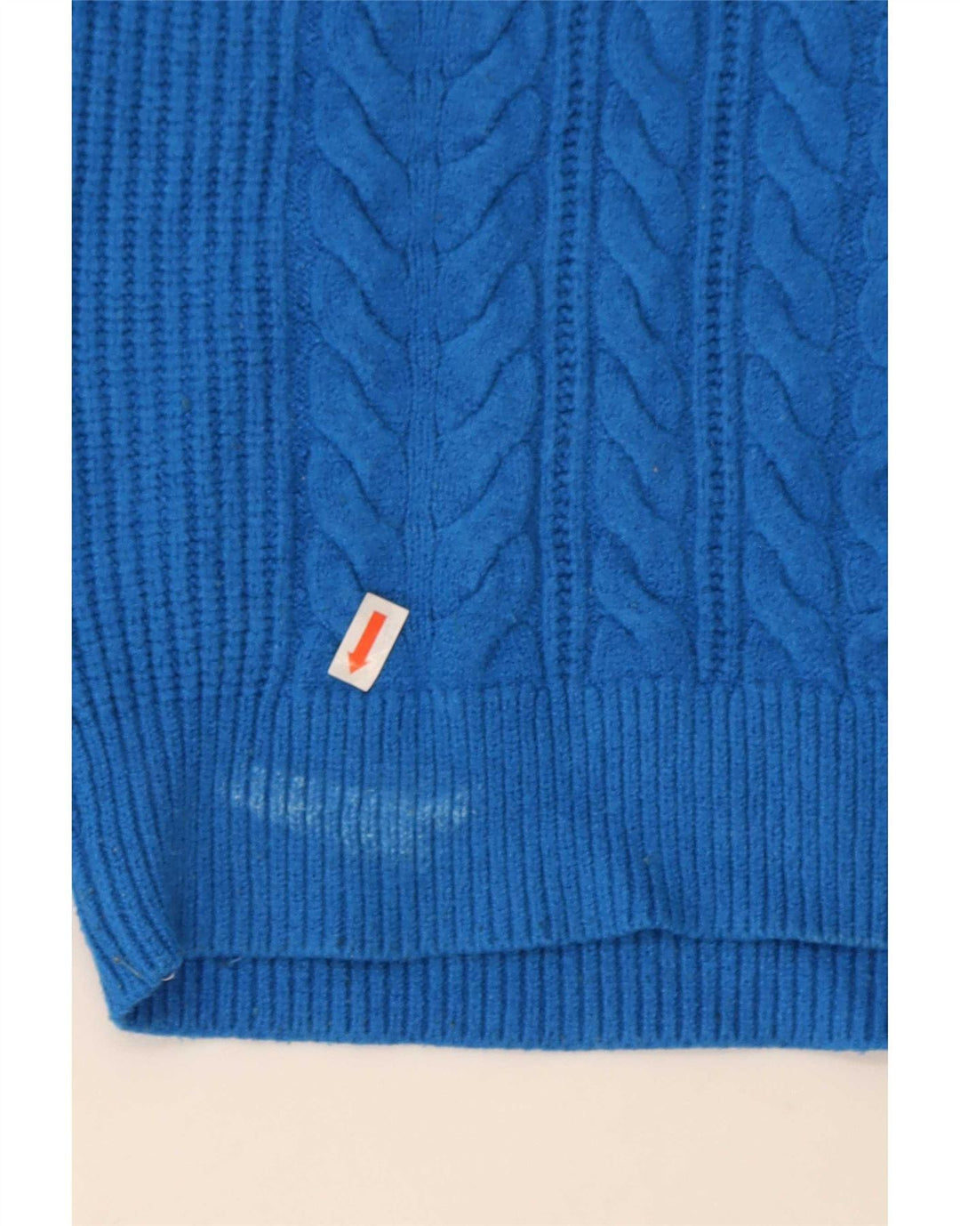 Marks & Spencer Jersey con Cuello Alto para Mujer UK 46 Viscosa Azul Grande
