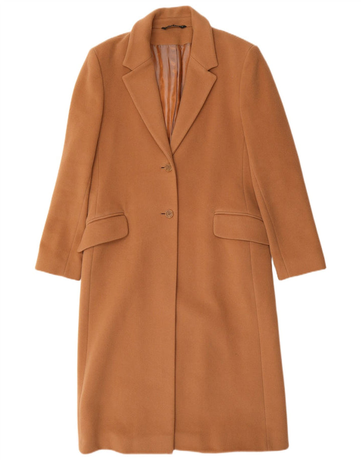 LAURA ASHLEY Abrigo para mujer Reino Unido 44 Grande Lana virgen marrón