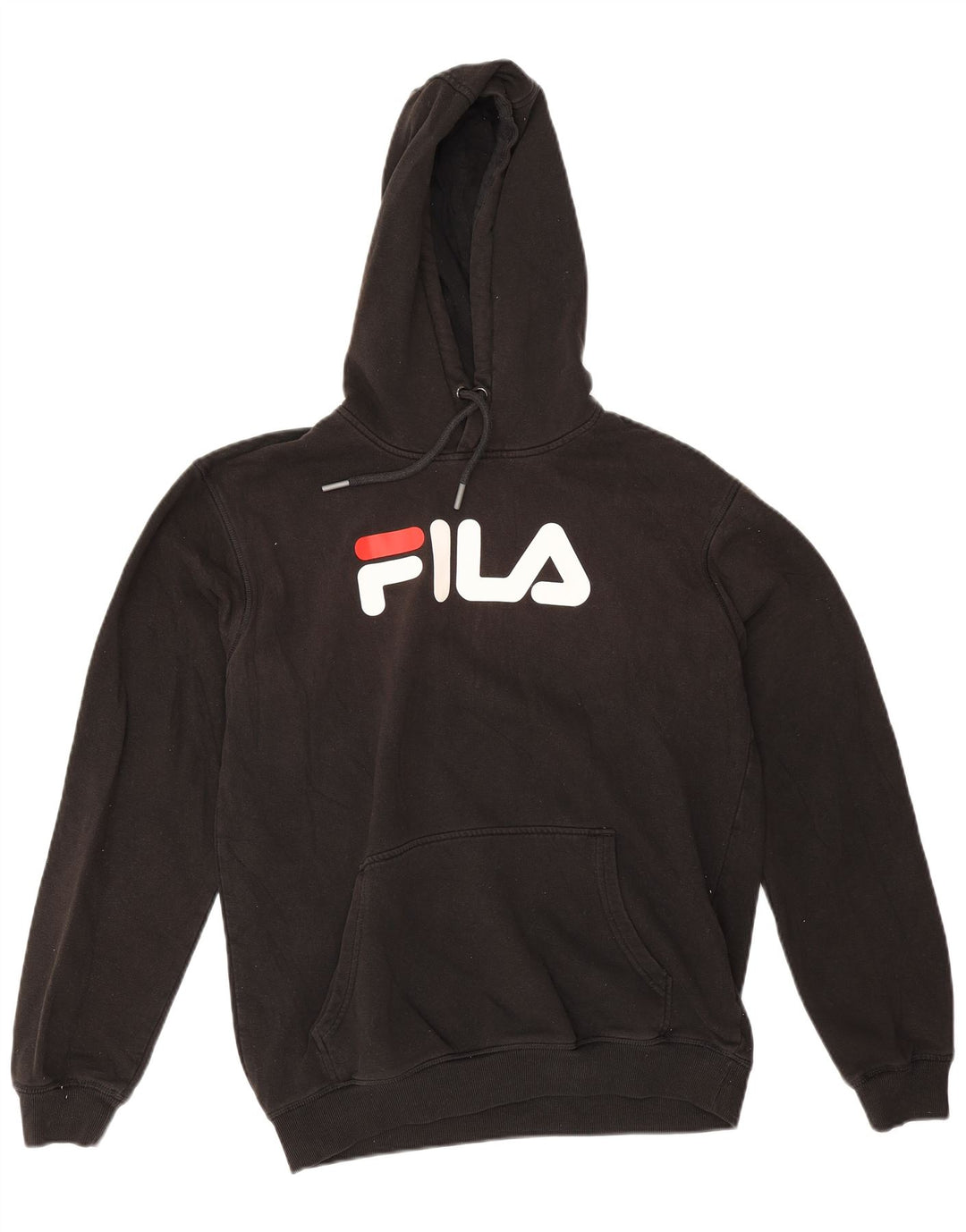Fila Hombre Graphic Sudadera Con Capucha Jersey Mediano Algodón Negro