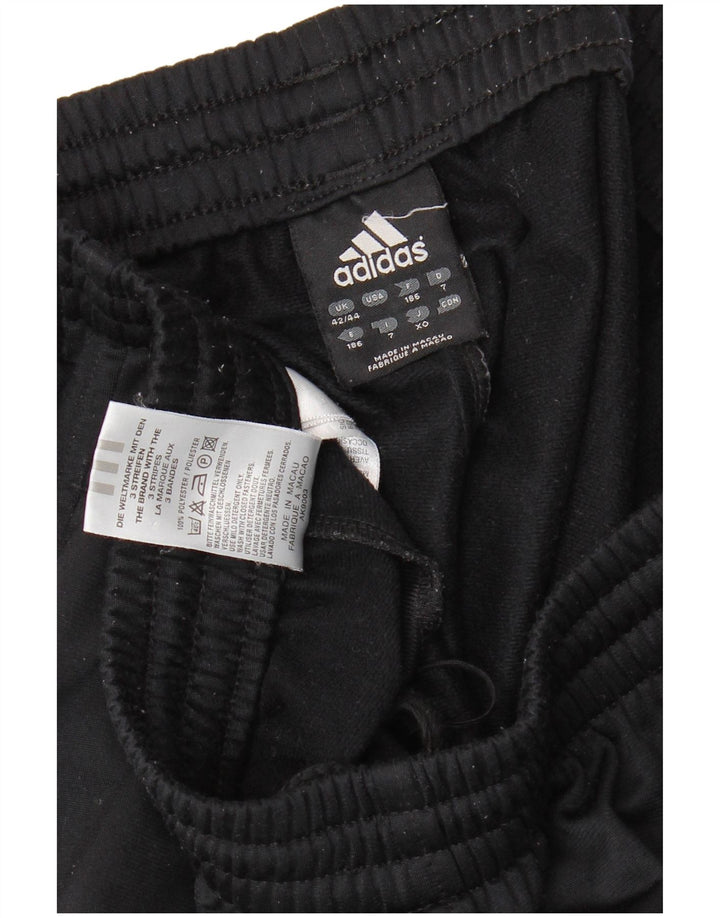 Adidas Pantalones de chándal para hombre UK 42/44 Large Negro Poliéster