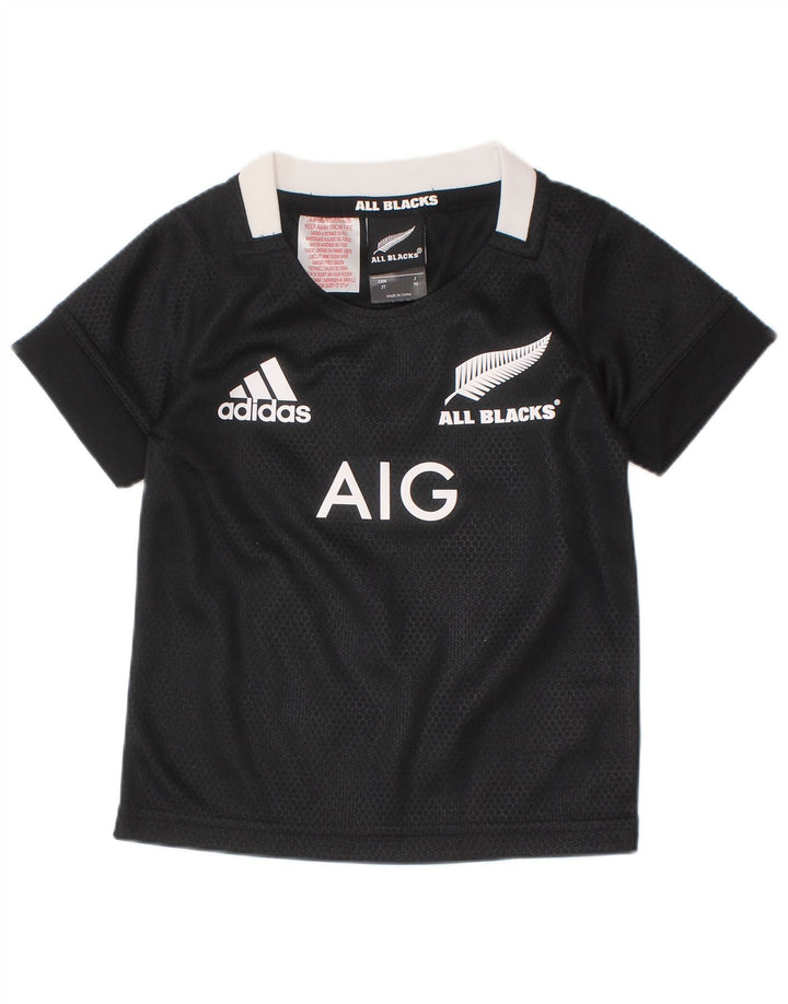 ADIDAS Baby Boys New Zealand Graphic Camiseta Top 18-24 Meses Negro