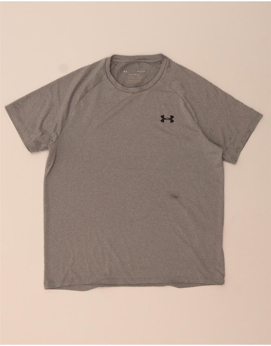 Under Armour Camiseta holgada para hombre Top Small Gris Poliéster