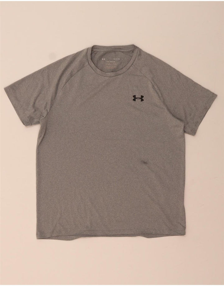 Under Armour Camiseta holgada para hombre Top Small Gris Poliéster