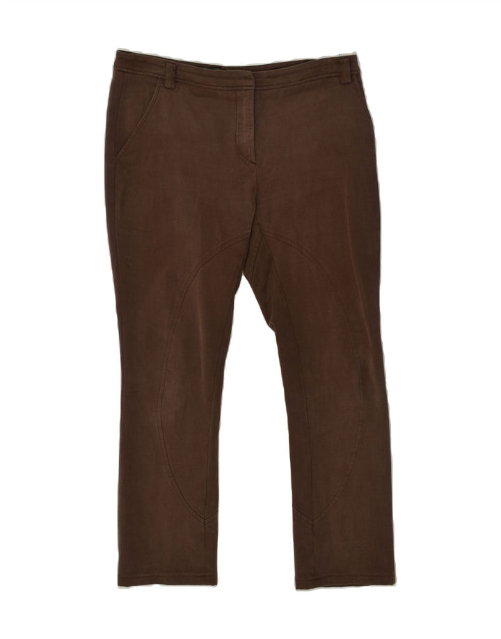 GF FERRE Womens Slim Chino Trousers IT 40 Small W26 L30  Brown Polyester Vintage GF Ferre and Second-Hand GF Ferre from Messina Hembry 
