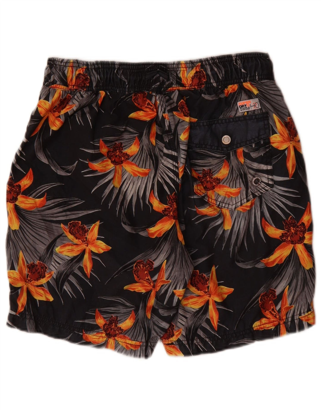 Superdry Bañador Corto De Poliéster Floral Gris Medio Para Hombre