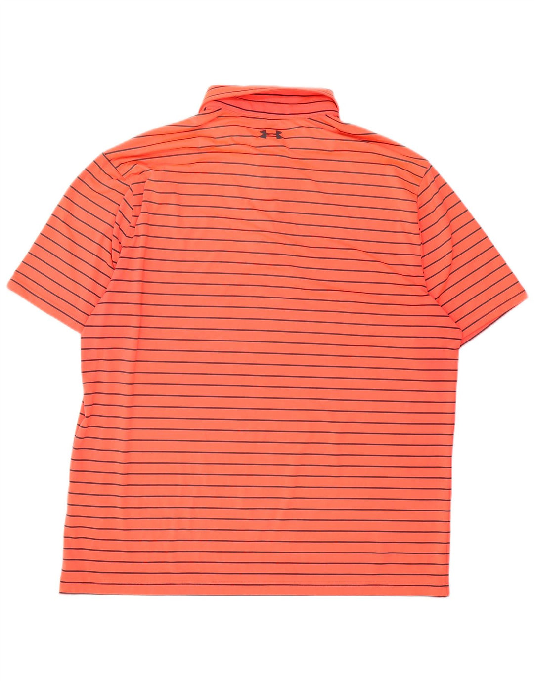 Polo Under Armour Hombre XL Poliéster A Rayas Naranja
