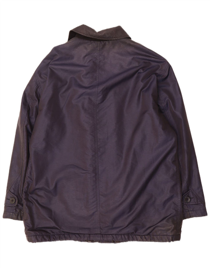 Hugo Boss Chaqueta cortavientos para hombre IT 54 2XL Nylon azul marino
