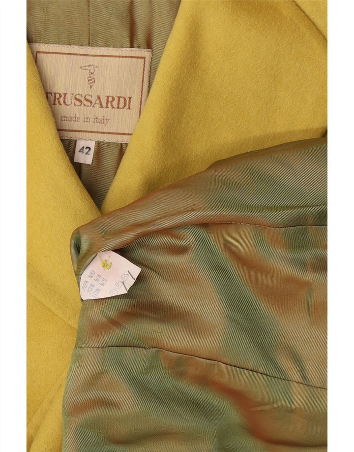 Chaqueta Blazer de Manga 3/4 para Mujer Trussardi IT 42 Amarillo Medio