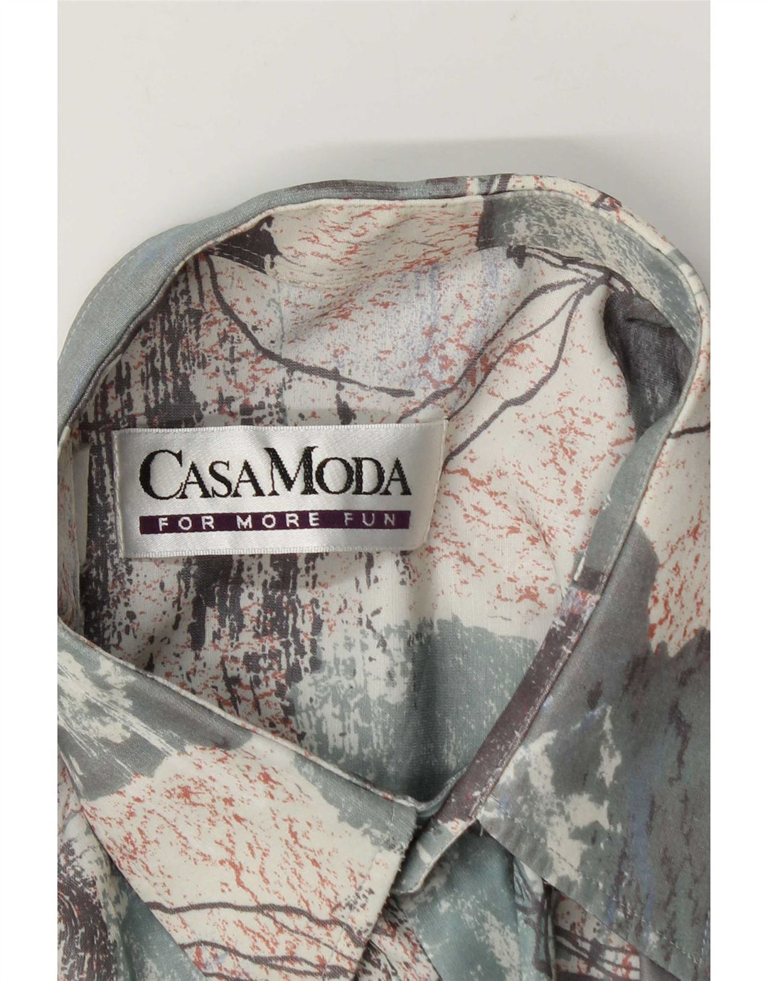 Camisa de manga corta para hombre Casa Moda Large Patchwork multicolor