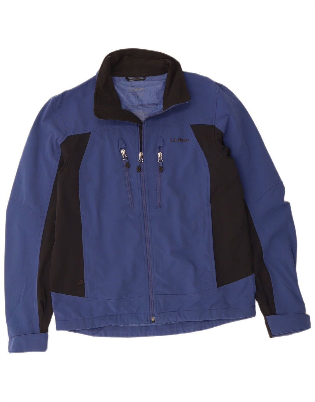 L.L.BEAN Chaqueta cortavientos para hombre UK 36 Small Azul marino Colorblock Nylon
