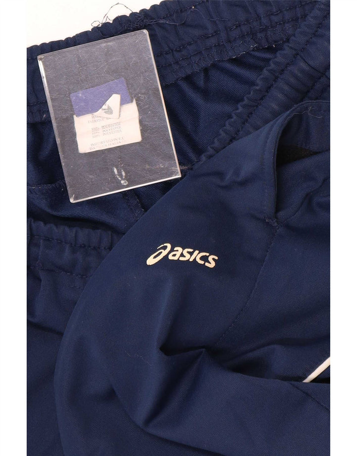 Asics Hombre Crop Chándal Pantalones Grande Azul Marino Poliéster