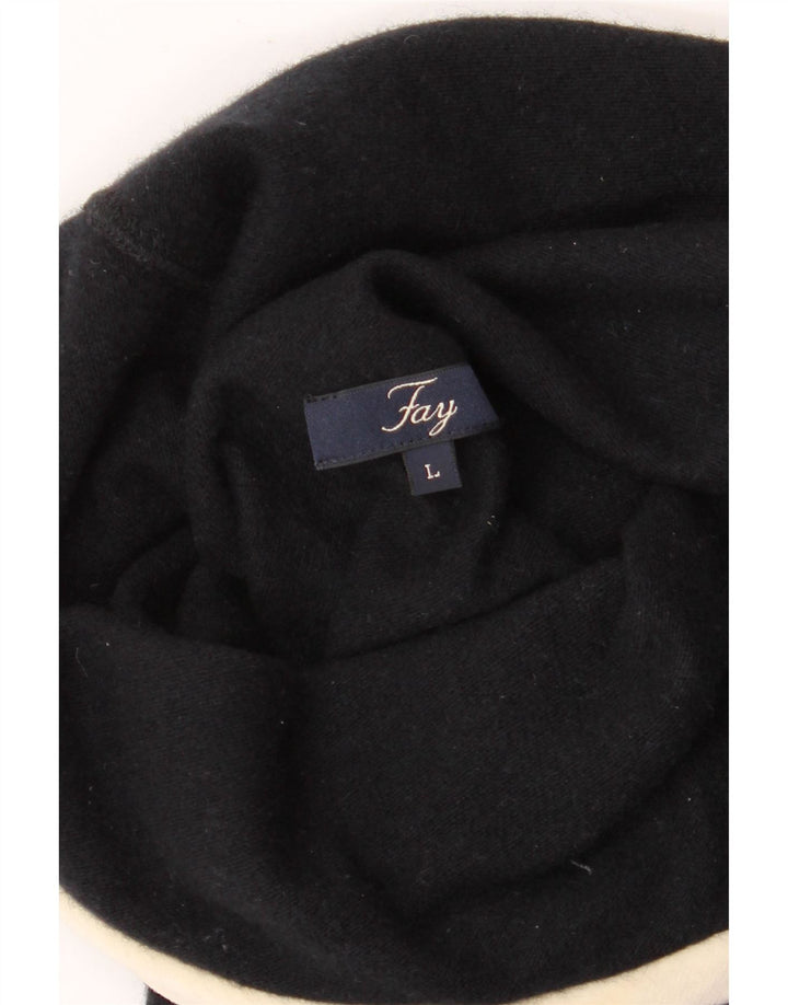 Fay - Jersey con cuello vuelto para mujer, talla 40, talla grande, color azul marino