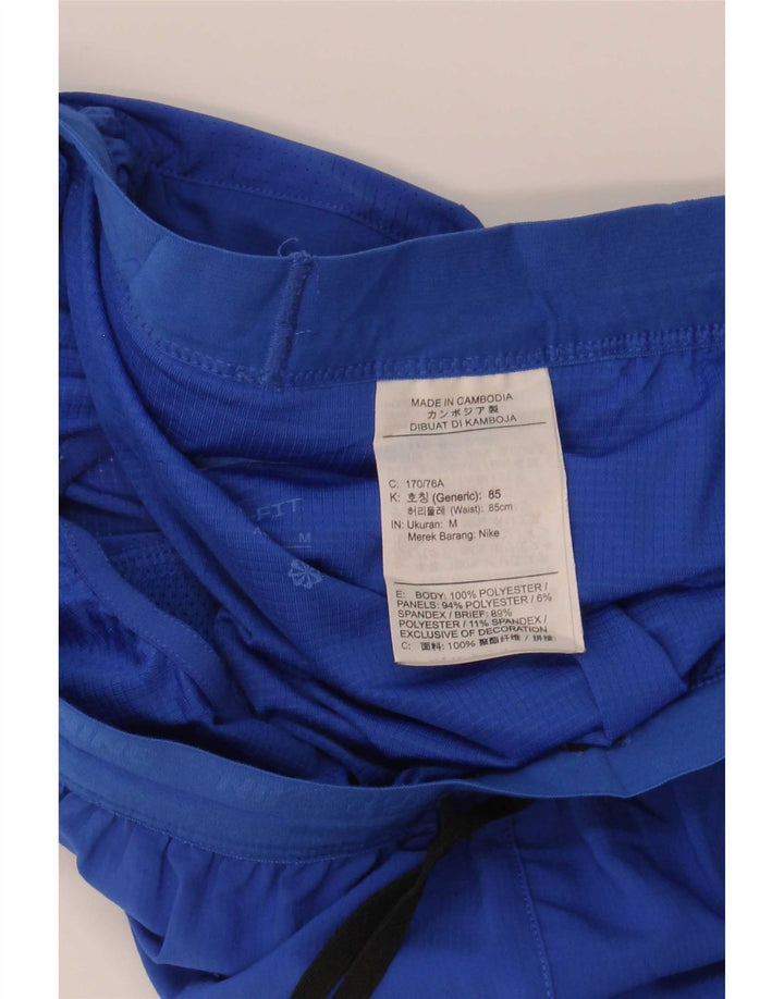 Nike Pantalones cortos deportivos Dri Fit Graphic para niños 10-11 años Poliéster azul medio