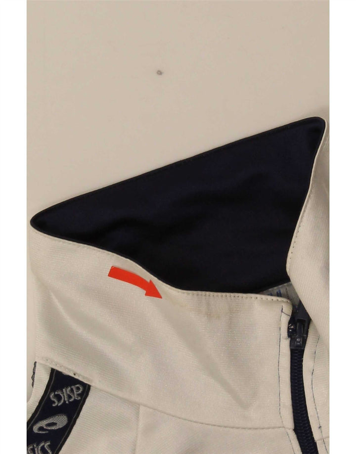 Asics Hombre Gráfico Chándal Top Chaqueta IT 50 Medium Azul Marino Colorblock