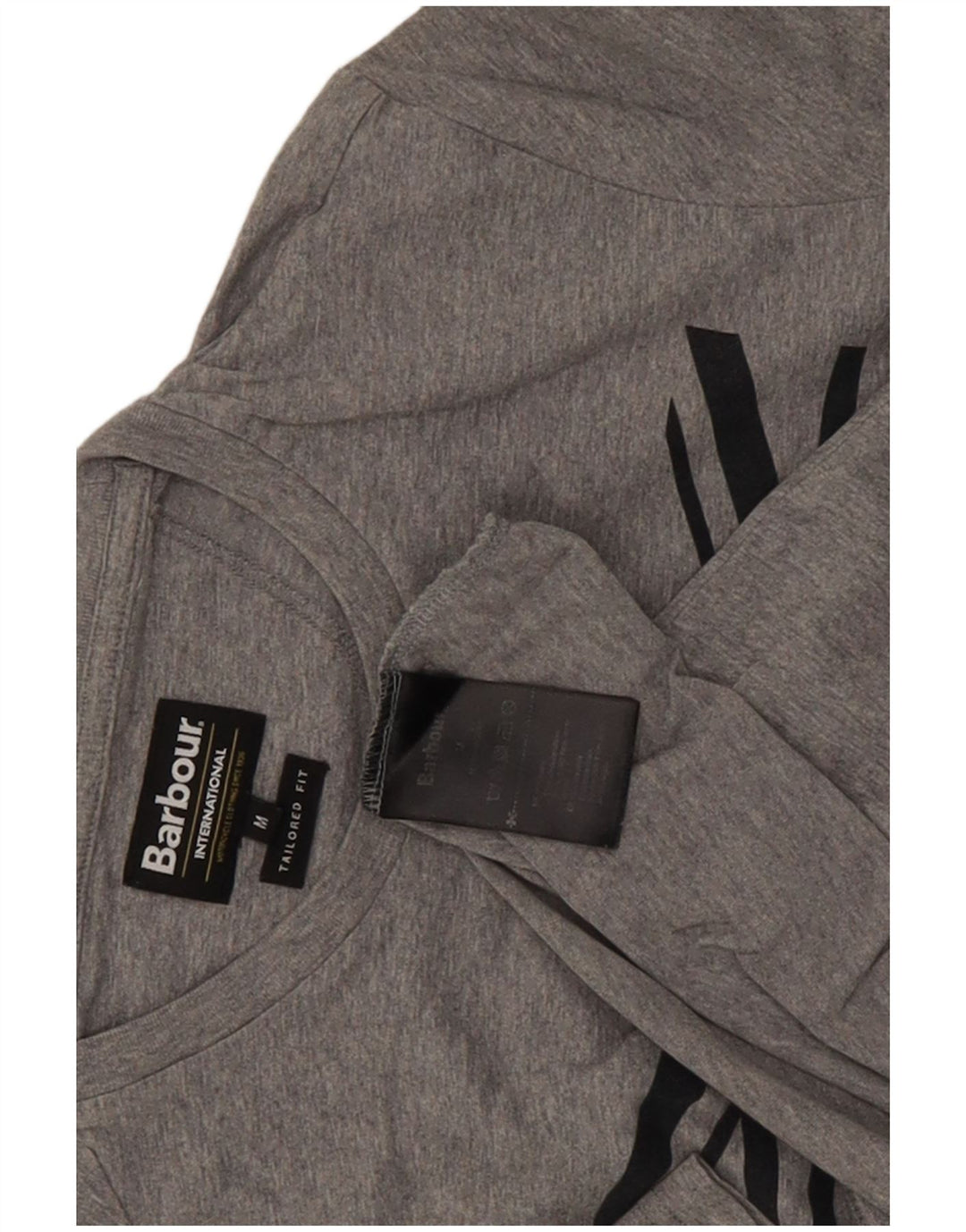 Barbour Camiseta Gráfica De Corte Entallado Para Hombre Top De Algodón Moteado Gris Medio