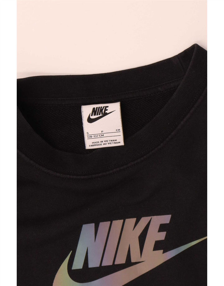 Nike Sudadera gráfica para niños 8-9 años Small Negro Colorblock