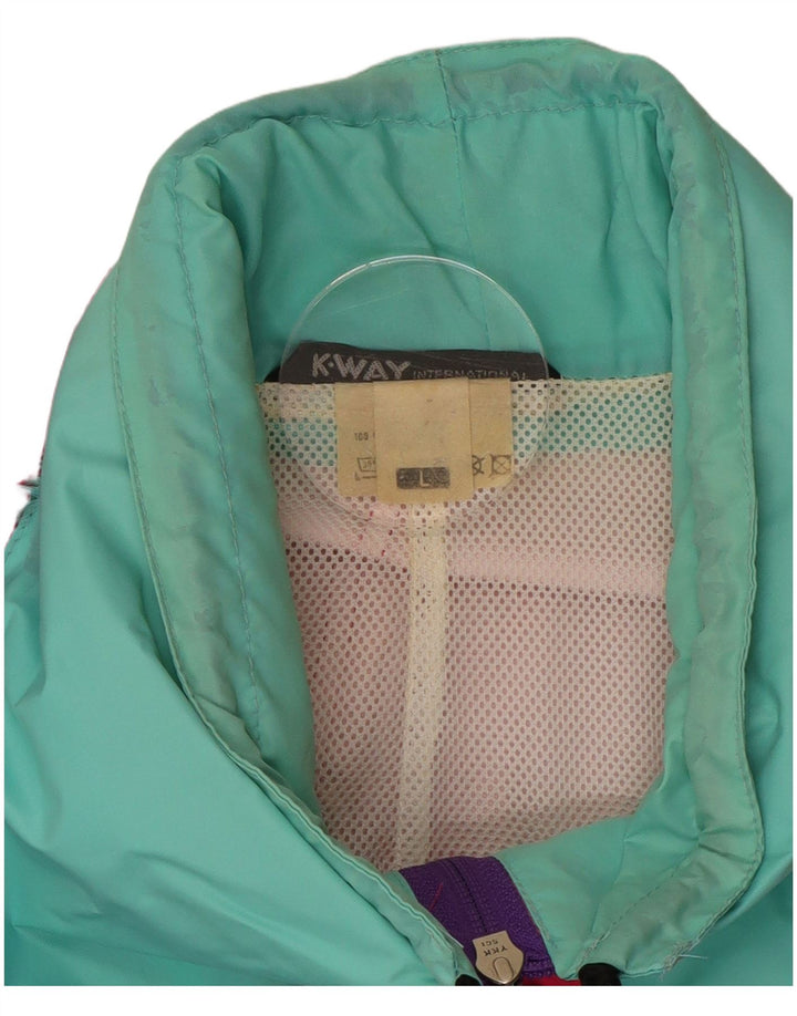 K-Way Chaqueta impermeable para hombre UK 40 Large Poliamida multicolor con bloques de color