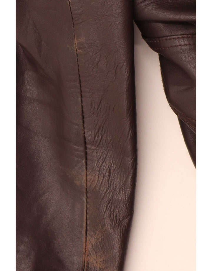 Together Chaqueta de cuero para hombre IT 44 Marrón medio