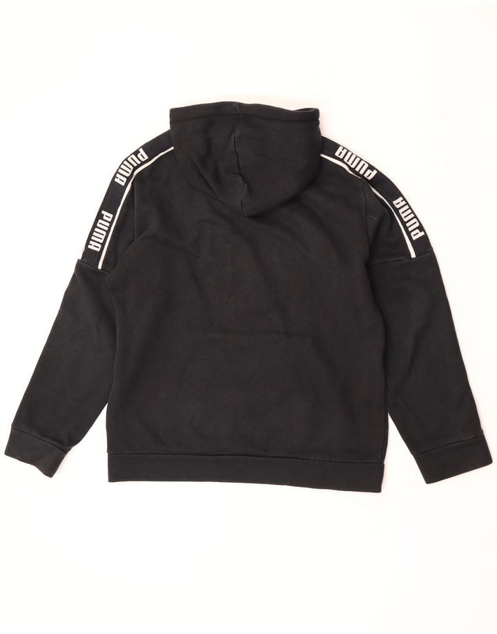 Puma Hombre Sudadera Con Capucha Gráfica Jersey De Algodón Negro Mediano