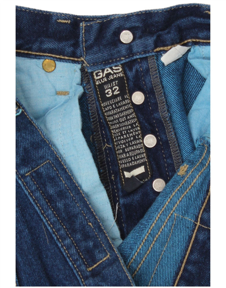 Vaqueros rectos para hombre Gas W32 L28 Algodón azul