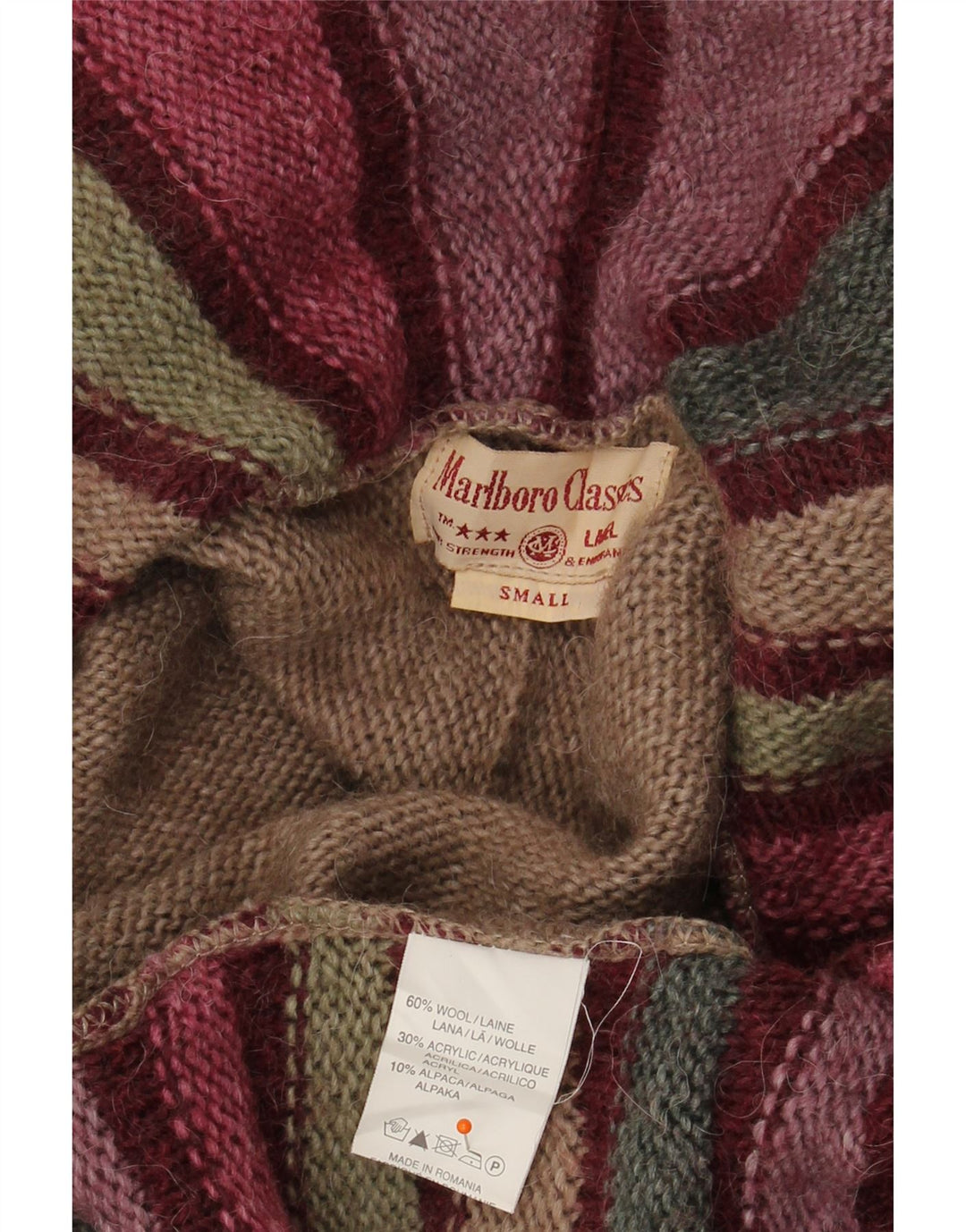 MARLBORO CLASSICS Suéter tipo cárdigan para mujer UK 10 Small Multicolor