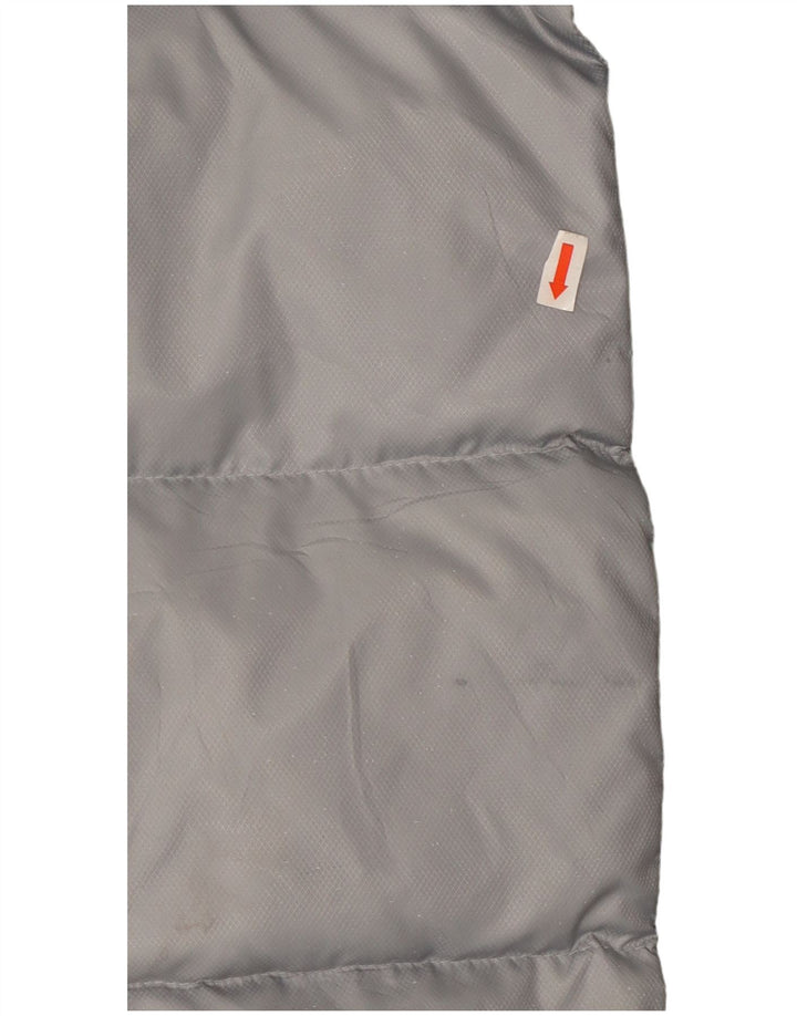 Adidas - Chaqueta acolchada de tres rayas para hombre, talla 40, color gris grande