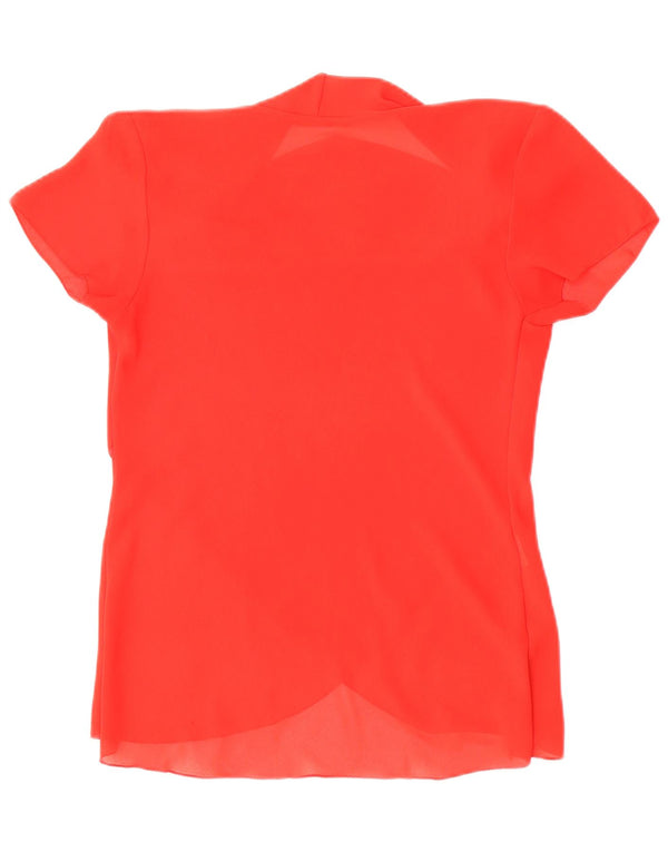 Libero Blusa para mujer Top UK 10 Small Red Poliéster