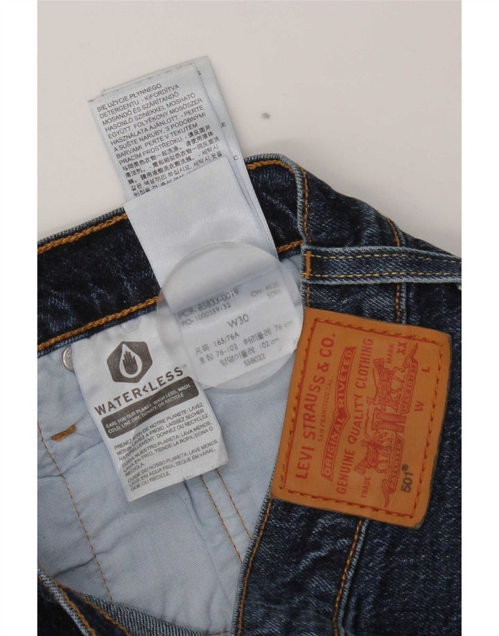 Levi's Mujer 501 Shorts Vaqueros W30 Medium Azul Marino Algodón