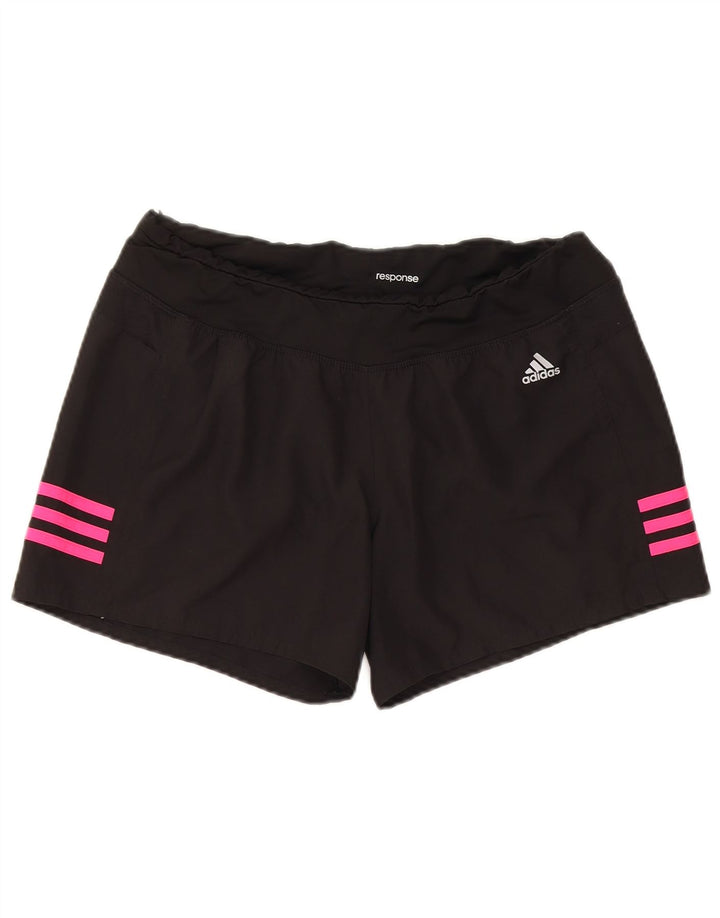 ADIDAS Pantalones cortos deportivos para mujer UK 44 Mediano Negro Poliéster
