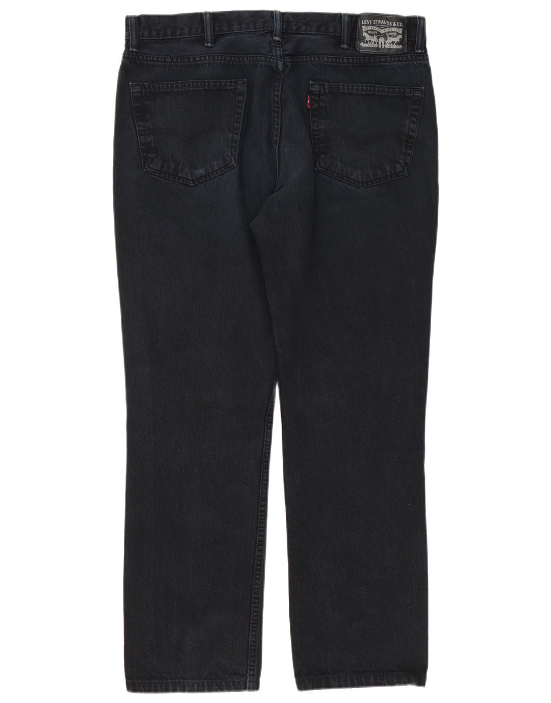 Vaqueros rectos desgastados para hombre Levi's W38 L32 Algodón negro
