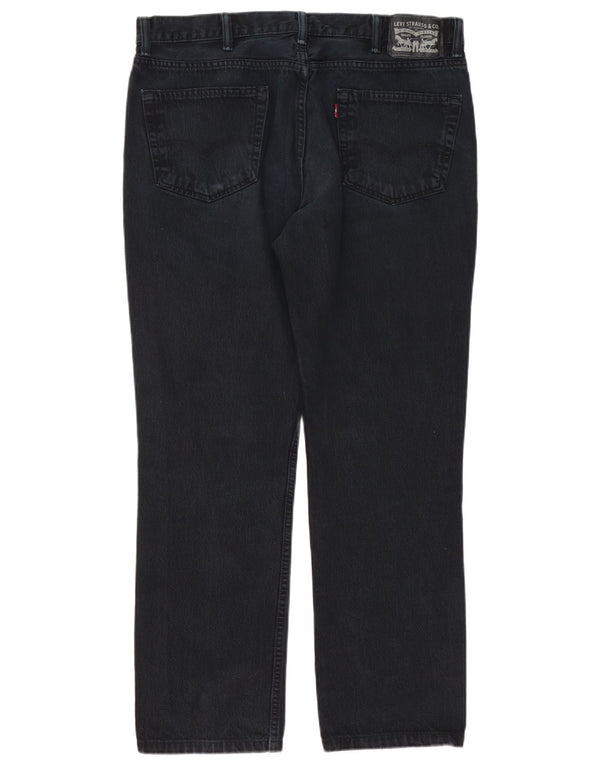 Vaqueros rectos desgastados para hombre Levi's W38 L32 Algodón negro