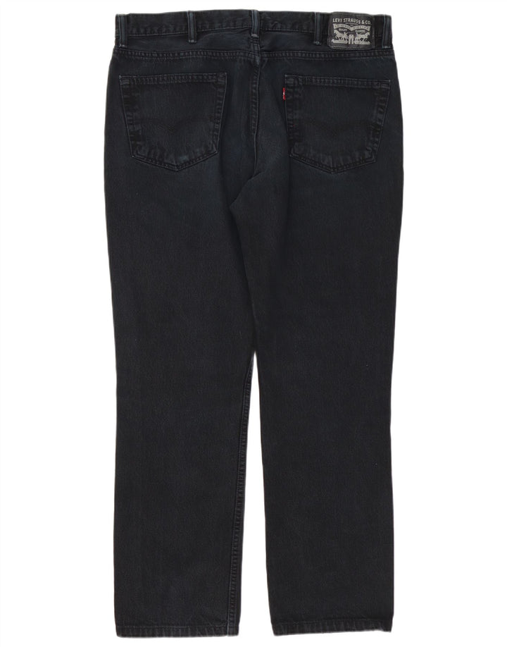 Vaqueros rectos desgastados para hombre Levi's W38 L32 Algodón negro
