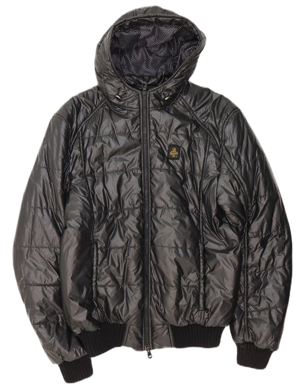 Refrigiwear Chaqueta acolchada con capucha Sixty para hombre UK 42 XL Poliéster gris