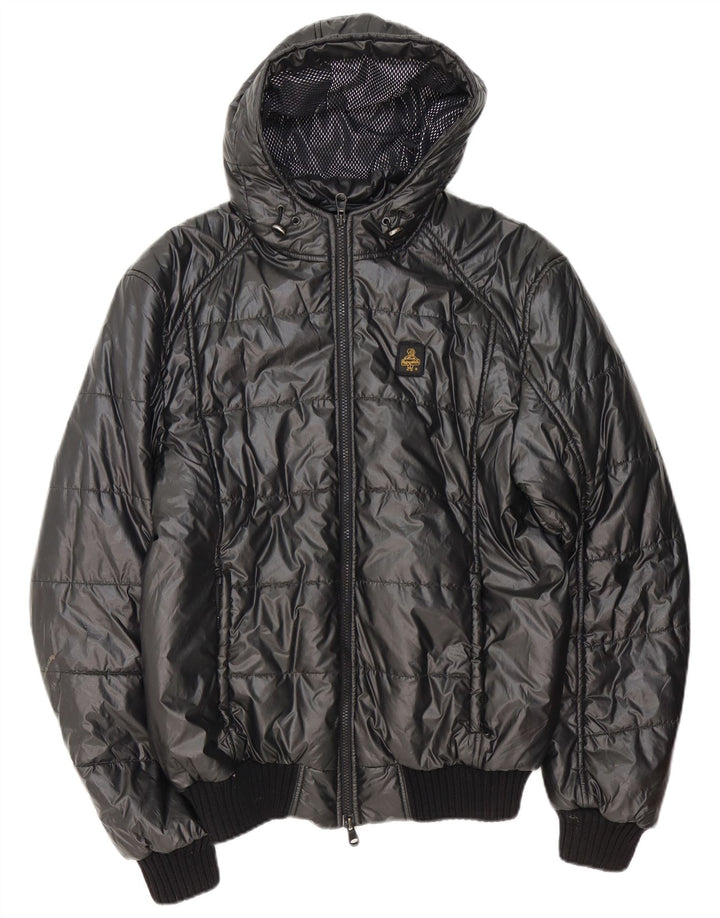 Refrigiwear Chaqueta acolchada con capucha Sixty para hombre UK 42 XL Poliéster gris