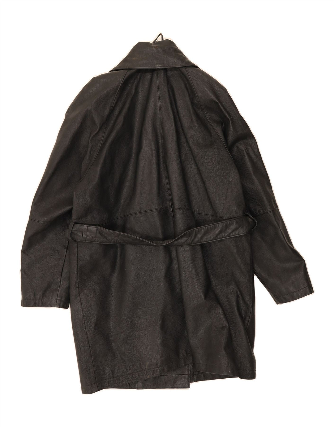 CLASSIC Womens Leather Coat UK 12 Medium Black Leather Vintage CLASSIC and Second-Hand CLASSIC from Messina Hembry 