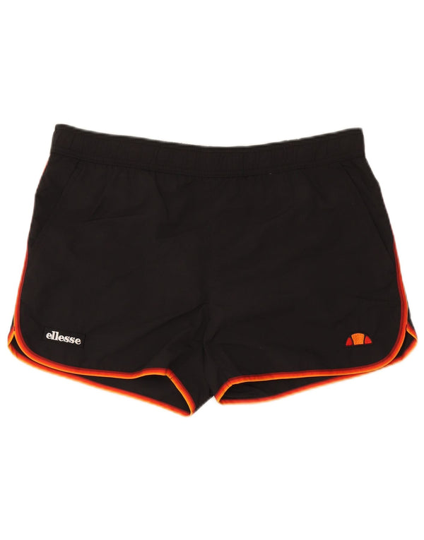 Ellesse Shorts deportivos para hombre Large Black Colourblock