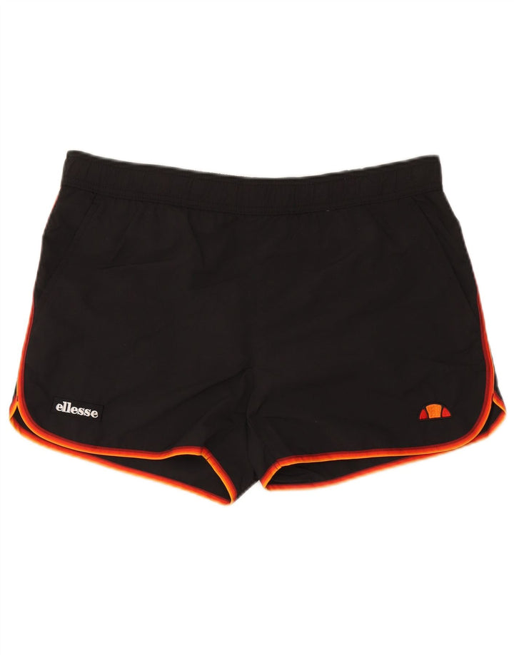 Ellesse Shorts deportivos para hombre Large Black Colourblock