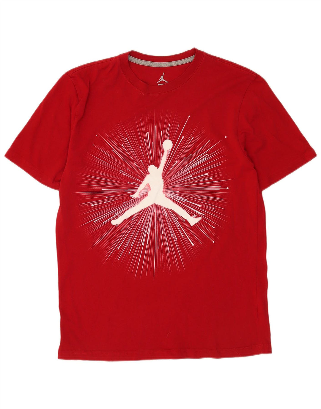 Jordan - Camiseta gráfica para hombre, parte superior de algodón rojo mediano