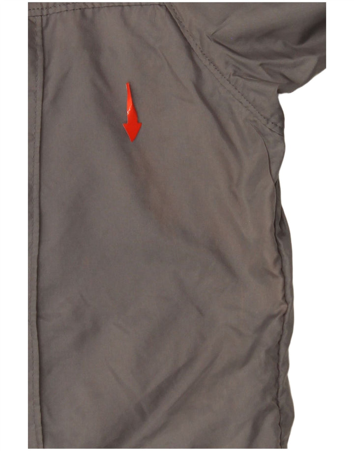 LANDS END Chaqueta de chándal para hombre de nailon gris medio