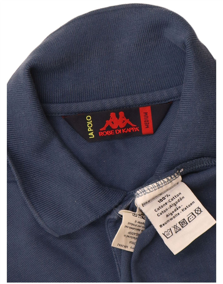 Polo Kappa Hombre Algodón Azul Marino Mediano