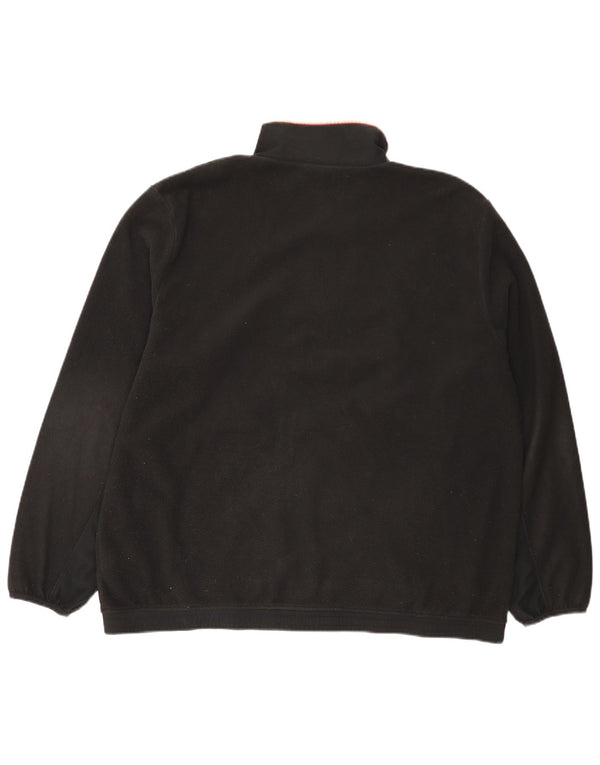 Adidas Chaqueta polar para hombre UK 42 XL Poliéster negro