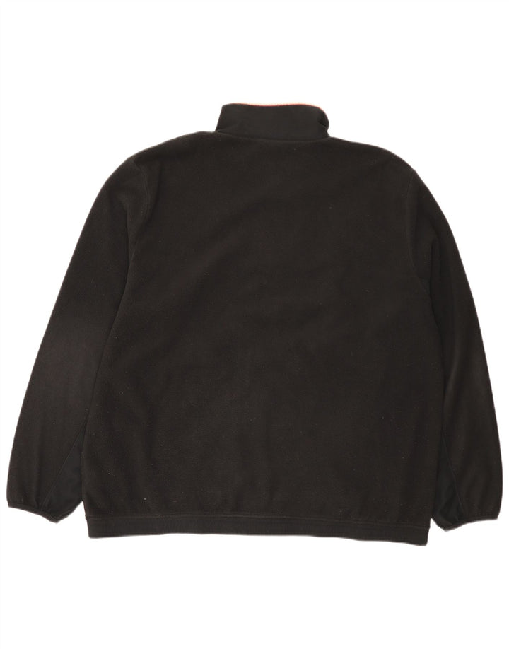 Adidas Chaqueta polar para hombre UK 42 XL Poliéster negro